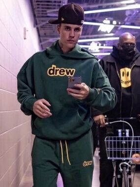 Drew House Justin Bieber Secret Hoodie Green Men's Size Medium